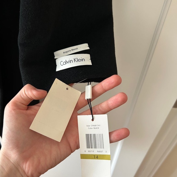 NWT Calvin Klein Angora Blend Wool Coat 14 - Picture 5 of 12